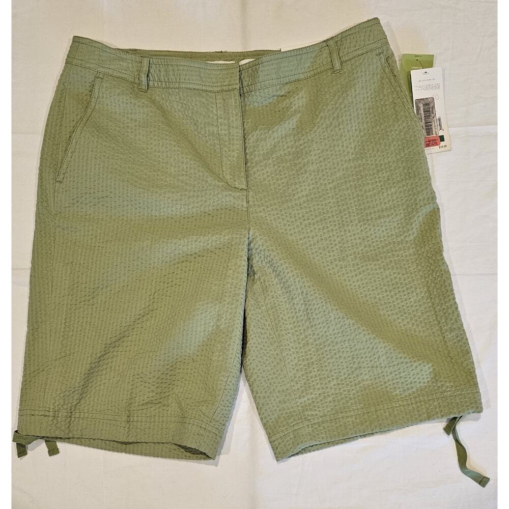 Lizgolf Audra Stretch Green Athletic Shorts Women's Size 10